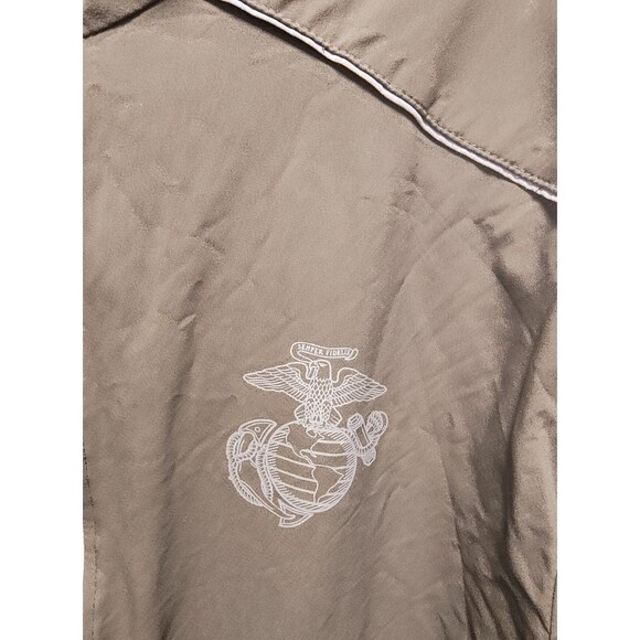 USMC New Balance Jacket Men Size S Green Running Marine Corps Zip Performance PT - Picture 2 of 4